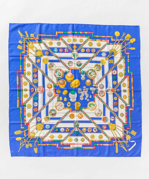 URBAN RESEARCH ROSSO（アーバンリサーチロッソ）の「江口洋品店　HERMES 90sカレ90 PETIT MAIN（バンダナ/スカーフ・レディース・ブルー・-）」の3枚目の写真