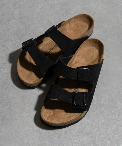 THE GOODLAND MARKET（ザグッドランドマーケット）の「BIRKENSTOCK　ARIZONA SUEDE BLACK (regular)（サンダル・メンズ・BLACK・40/42/43）」の2枚目の写真