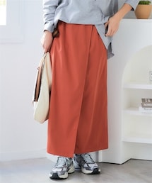 SMILE LAND | ＜大きいサイズ＞ラップ風ロングスカート（ゆったりヒップ）(スカート)