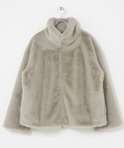 URBAN RESEARCH Sonny Label（アーバンリサーチサニーレーベル）の「フェイクファースタンドブルゾン（ブルゾン・レディース・アッシュグレー/ブラウン・Free）」の11枚目の写真
