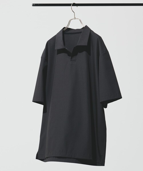 URBAN RESEARCH DOORS（アーバンリサーチドアーズ）の「『UR TECH』サマシェア ポロシャツ（ポロシャツ・メンズ・CHARCOAL/L.BLUE/BLACK・M/L/XL）」の12枚目の写真
