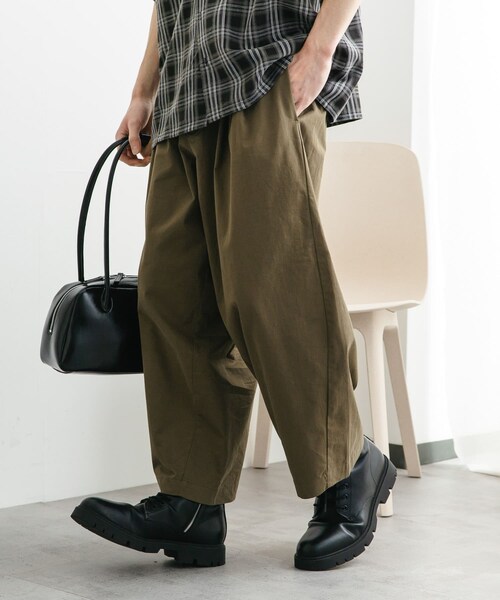 SENSE OF PLACE by URBAN RESEARCH（センスオブプレイスバイアーバンリサーチ）の「バレルレッグチノパンツ（チノパンツ・メンズ・L.MINT/CHARCOAL/BROWN・M/L）」の22枚目の写真