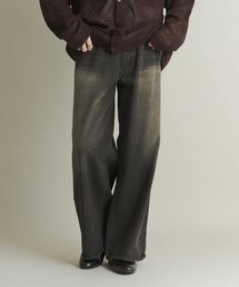 SENSE OF PLACE by URBAN RESEARCH | ヴィンテージライクデニムワイドパンツ(デニムパンツ)