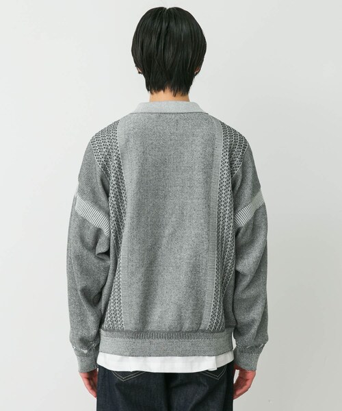 URBAN RESEARCH DOORS（アーバンリサーチドアーズ）の「YASHIKI　KANTO ZIP POLO（ポロシャツ・メンズ・M.GRAY/BLACK・1/2）」の12枚目の写真