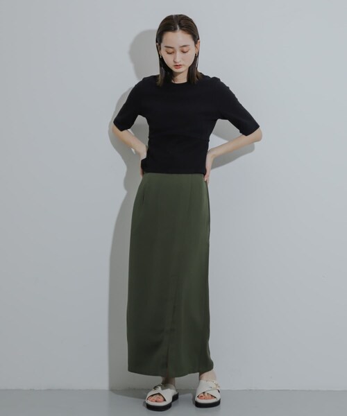 SENSE OF PLACE by URBAN RESEARCH(センスオブプレイスバイアーバンリサーチ)の「ウエストリブコンパクトトップ(Tシャツ/カットソー・レディース・L.GRAY/IVORY/BLACK/RED・one)」の18枚目の写真