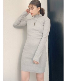 GYDA | テレコタートルタイトワンピース(ワンピース)