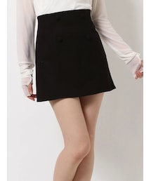 EATME | ダブルボタンミニスカート（セットアップ可能）(スカート)