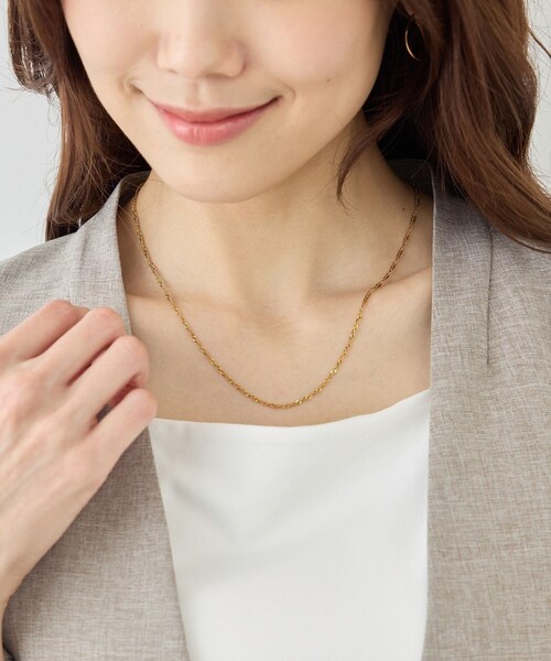 ROPE' PICNIC(ロペピクニック)の「ステンレスツイストチェーンショートネックレス(ネックレス・レディース・ゴールド/シルバー・F)」の11枚目の写真