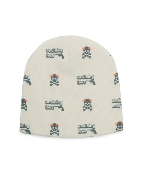 ADAM ET ROPE'（アダムエロペ）の「【MOMENTEL】BEANIE 2（ニットキャップ/ビーニー・レディース・チャコール/ホワイト系/ベージュ・F）」の6枚目の写真