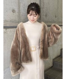 MERCURYDUO | エコファーコクーンコート(その他アウター)