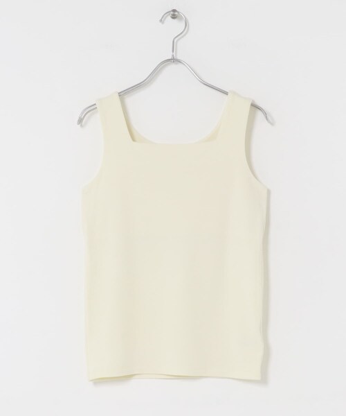 KBF（ケイビーエフ）の「ピーチスキン2WAYタンクトップ（タンクトップ・レディース・OFF/CHARCOAL/BLACK・One）」の9枚目の写真