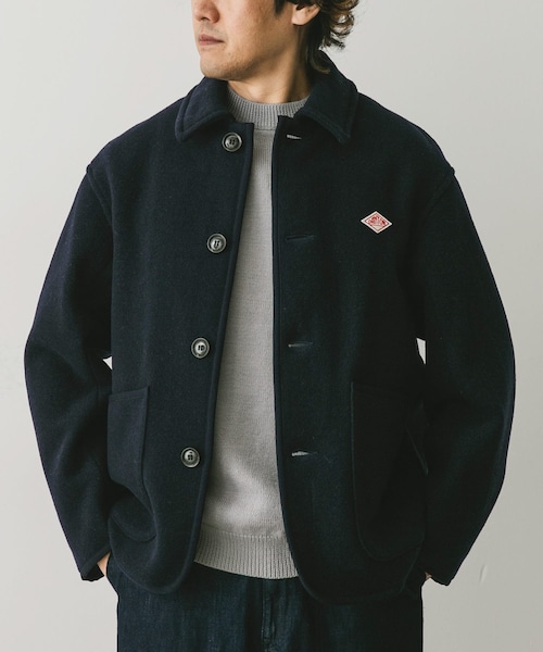 URBAN RESEARCH DOORS（アーバンリサーチドアーズ）の「DANTON　COVERALLS JACKET（カバーオール・メンズ・H.BEIGE/NAVY/M.GREY/BLACK・38/40/42）」の4枚目の写真
