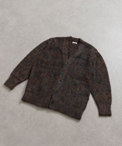 THE GOODLAND MARKET（ザグッドランドマーケット）の「米富繊維　KOUHEN SHAGGY DOG CARDIGAN-1（カーディガン/ボレロ・レディース・12GRAY/44BROWN・FREE）」の2枚目の写真
