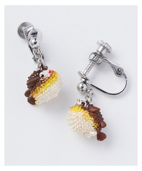 nissen（ニッセン）の「gargle（ガーグル）ハリセンボン（選べるピアス・イヤリング）（ピアス（両耳用）・メンズ・イエロー・1=ピアス/2=イヤリング）」の3枚目の写真