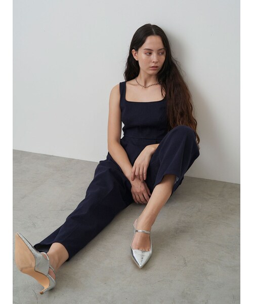 ELENDEEK(エレンディーク)の「BARREL SILHOUETTE ALL IN ONE(つなぎ/オールインワン・レディース・ブラック/インディゴ/ダークミックス・01/02)」の20枚目の写真