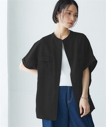 Soiunique | 胸ポケットフレンチスリーブシャツ ［Soiunique］(シャツ/ブラウス)