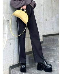 EMODA | アウトラインルーズジャストウエストジーンズ(デニムパンツ)