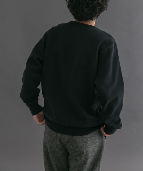 URBAN RESEARCH DOORS（アーバンリサーチドアーズ）の「FORK&SPOON　リサイクルコットン裏毛クルーネックスウェット（スウェット・メンズ・DARKPURPLE/BLACK/OATMEAL・4/5）」の16枚目の写真