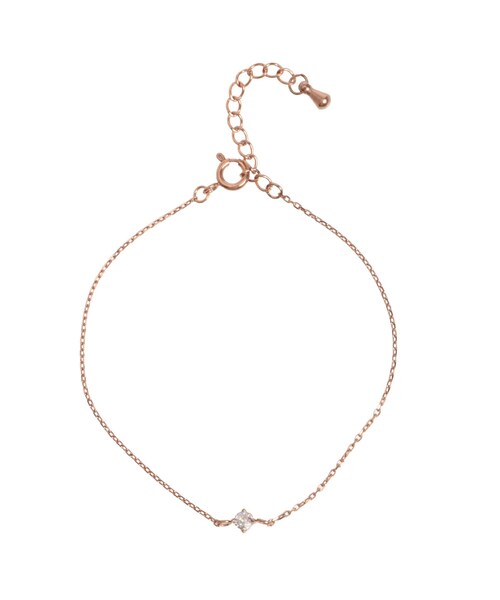 EATME（イートミー）の「ワントップストーンブレスレット（ブレスレット・レディース・ピンク/ゴールド・F）」の2枚目の写真