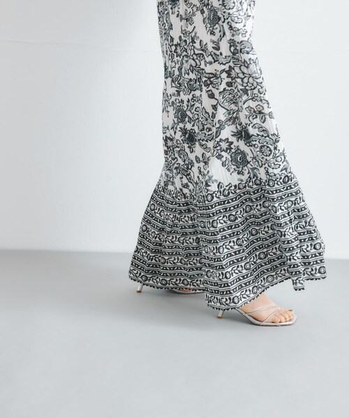 URBAN RESEARCH ROSSO（アーバンリサーチロッソ）の「sara mallika　PAISLEY FLOWER PRINT DRESS（ワンピース・レディース・BLACK/GREEN・S/M）」の4枚目の写真