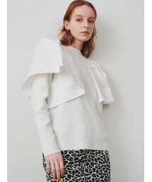 ELENDEEK | SHOULDER RUFFLE KT(ニット/セーター)