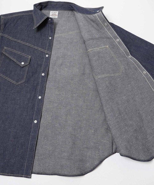 URBAN RESEARCH（アーバンリサーチ）の「SAINT M××××××　BBJ DENIM SHIRTS（シャツ/ブラウス・メンズ・L BLUE・L/XL）」の10枚目の写真