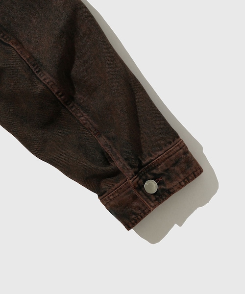 ADAM ET ROPE'（アダムエロペ）の「【Etudes Studio/エチュードストゥディオ】LOOSE DENIM JACKET（デニムジャケット・メンズ・ダークブラウン・46/48）」の6枚目の写真