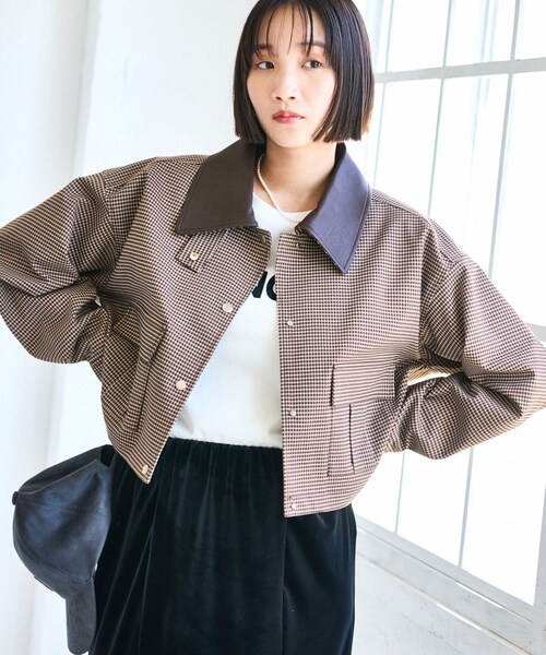 VIS（ビス）の「ショートカバーオールジャケット（カバーオール・レディース・ブラウン系/ベージュ・F）」の13枚目の写真