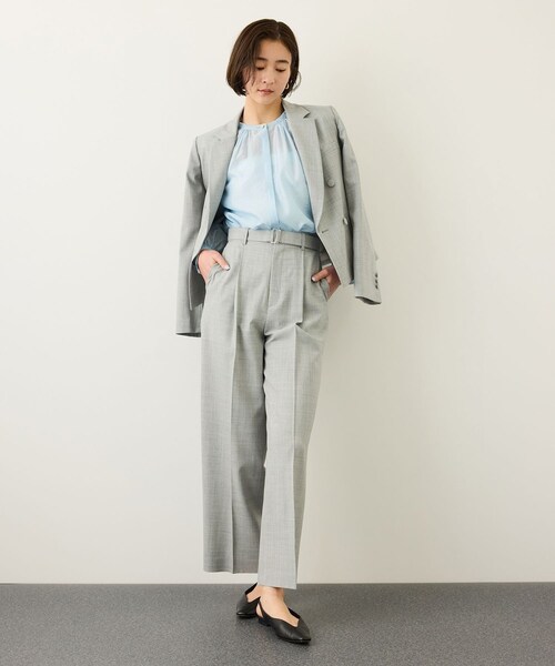 ROPE'(ロペ)の「キュプラシルクボリュームスリーブブラウス/イージーケア(シャツ/ブラウス・レディース・サックス/ピンク系・F)」の8枚目の写真