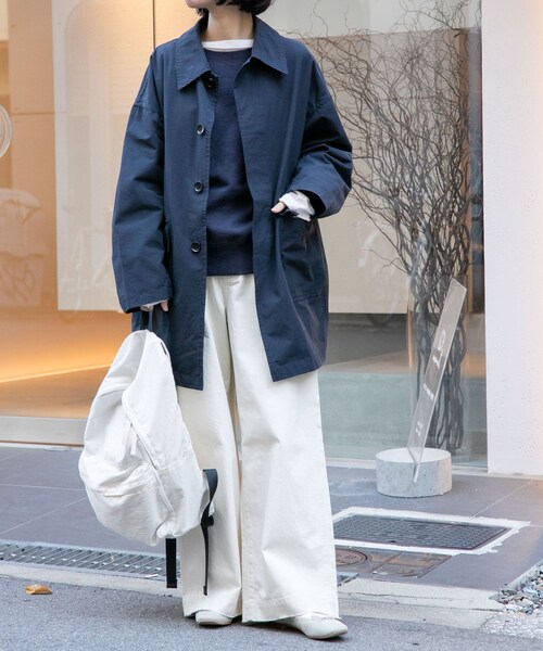 URBAN RESEARCH DOORS(アーバンリサーチドアーズ)の「FORK&SPOON フレンチドリルピグメントチノパンツ(チノパンツ・レディース・IVORY/BEIGE・1/2)」の16枚目の写真