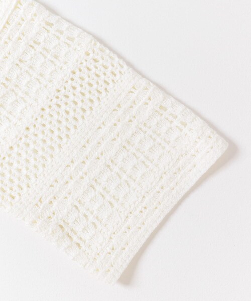 URBAN RESEARCH DOORS(アーバンリサーチドアーズ)の「クロシェニットカーディガン(カーディガン/ボレロ・レディース・OFF/BEIGE・Free)」の5枚目の写真