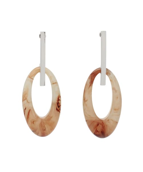 MURUA（ムルーア）の「デザインクリアカラーピアス（チャーム・レディース・ホワイト/ベージュ・F）」の3枚目の写真