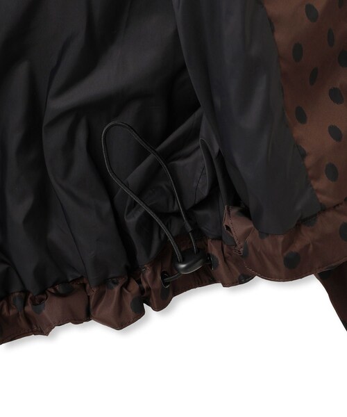 ADAM ET ROPE'（アダムエロペ）の「【GANNI（ガニー）】Printed Flyweight Nylon Jacket（ナイロンジャケット・レディース・ダークブラウン・S）」の9枚目の写真
