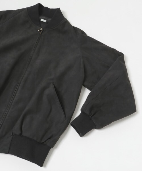 URBAN RESEARCH(アーバンリサーチ)の「A PRESSE Nubuck leather Rib Blouson(ブルゾン・メンズ・BLACK・2/3)」の7枚目の写真