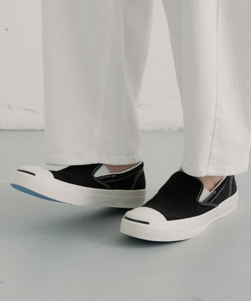 SENSE OF PLACE by URBAN RESEARCH(センスオブプレイスバイアーバンリサーチ)の「Converse JACK PURCELL CL SLIP-ON(スニーカー・メンズ・BLACK・26/27/28)」の9枚目の写真