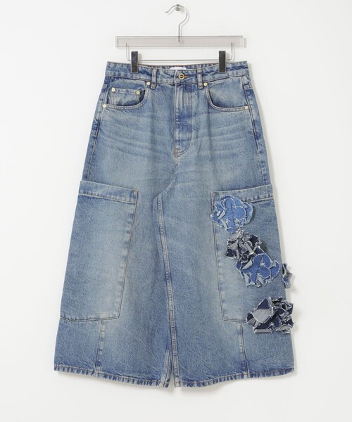 URBAN RESEARCH（アーバンリサーチ）の「GANNI　FLOWER CROPPED JEANS（デニムパンツ・レディース・M BL STONE・26/27/28/29）」の2枚目の写真