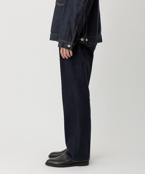ADAM ET ROPE'(アダムエロペ)の「13oz デニムストレートスラックス / ADAM ET ROPE' JEANS(デニムパンツ・メンズ・ブラック系/ネイビー・L/M/S/XL)」の14枚目の写真