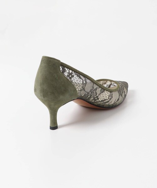 URBAN RESEARCH ROSSO（アーバンリサーチロッソ）の「VINAIGRETTE　LACE POINTED PUMPS（シューズ小物/雑貨・レディース・KHAKI・22.5/23/23.5/24）」の8枚目の写真