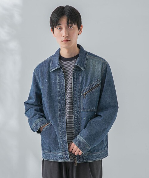 URBAN RESEARCH（アーバンリサーチ）の「new basic 10oz DENIM WORK JACKET（デニムジャケット・メンズ・INDIGO/BLACK・M/L）」の10枚目の写真