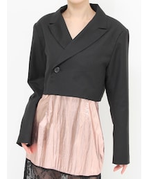 EVRIS | ショートレングスジャケット【セットアップ着用可能】(テーラードジャケット)