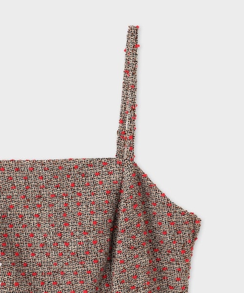 ROPE'（ロペ）の「【Masaco Teranishi（マサコテラニシ）】PAWPAW TWEED CAMISOLE｜キャミソール（キャミソール・レディース・ダークブラウン・F）」の15枚目の写真