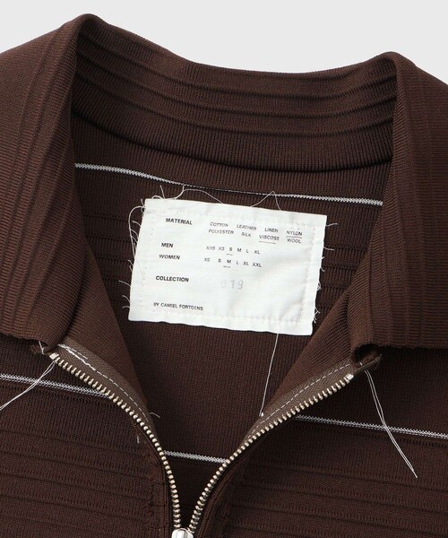 ADAM ET ROPE'（アダムエロペ）の「【CAMIEL FORTGENS/カミエル フォートヘンス】POLO VISCOSE（ポロシャツ・メンズ・ダークブラウン・S）」の9枚目の写真