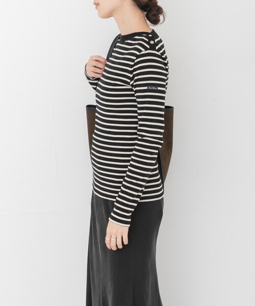URBAN RESEARCH(アーバンリサーチ)の「『別注』LE MINOR×URBAN RESEARCH ボーダーカットソー(Tシャツ/カットソー・レディース・NoirEcru/MarineEc・-)」の5枚目の写真