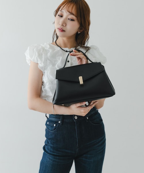 RODE SKO（ロデスコ）の「フラップワンハンドルバッグ（ハンドバッグ・レディース・BLACK/MOCHA/IVORY・One）」の22枚目の写真