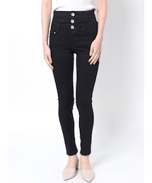 GYDA | H/W ウエストクロススキニーデニムパンツ(デニムパンツ)