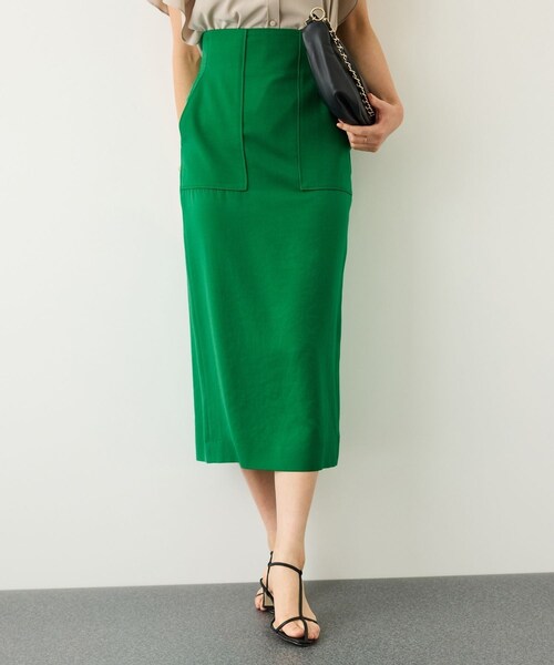 ROPE'（ロペ）の「【J'aDoRe・一部店舗限定サイズ】[美人スカート]キュプラポリエステルポケット付きタイトスカート/イージーケア・26AW（スカート・レディース・ブラック/ブラウン/グリーン・34/36/38/40）」の18枚目の写真