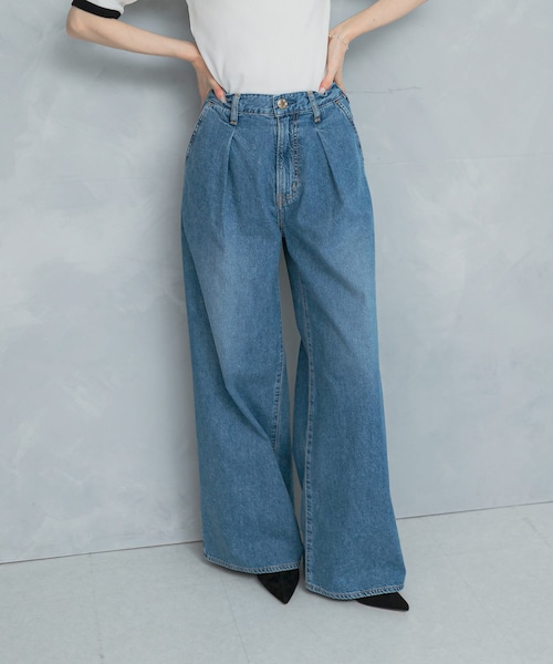 URBAN RESEARCH ROSSO（アーバンリサーチロッソ）の「NEEDBY heritage　AARON（デニムパンツ・レディース・IBARAMDBLU・24/25/26）」の3枚目の写真