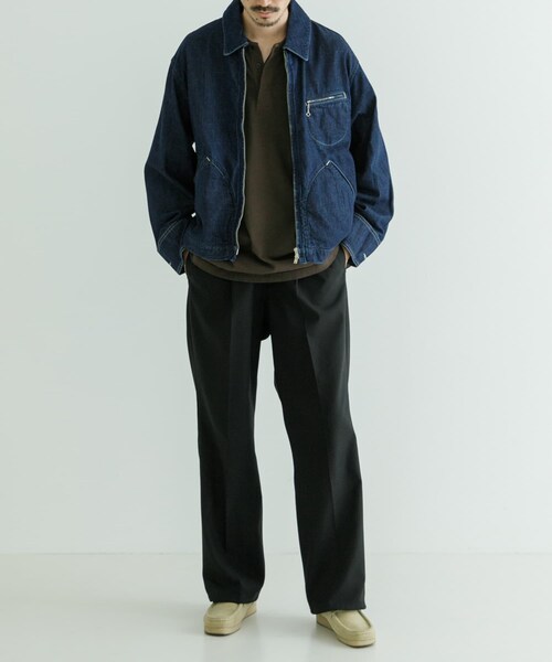 URBAN RESEARCH（アーバンリサーチ）の「blurhmsROOTSTOCK　Light oz Denim ZIP Work Jacket（デニムジャケット・メンズ・INDIGO・2/3）」の6枚目の写真