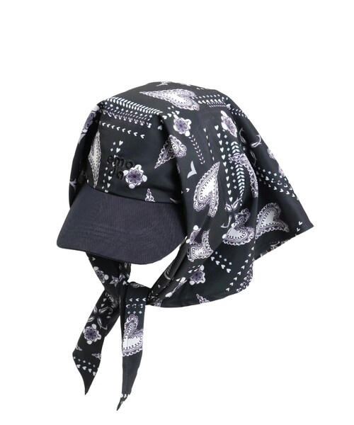 EMODA（エモダ）の「2トーンスカーフキャップ（キャップ・レディース・ホワイト/ネイビー・F）」の2枚目の写真