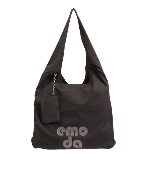 EMODA（エモダ）の「ワイドチャームトートバッグ（トートバッグ・レディース・ホワイト/ブラック/ピンク/ブラウン・F）」の2枚目の写真